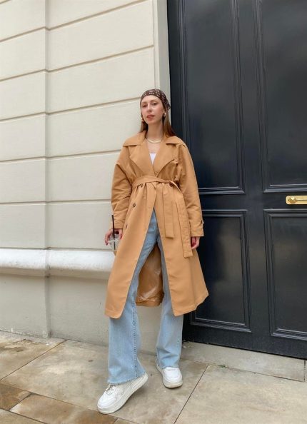 Camel Bhrsk Model Premium Oversize Trençkot