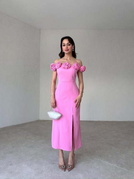 Pembe Ziley Elbise