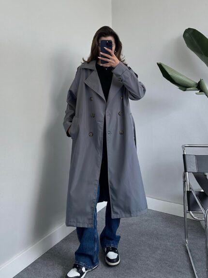 Tegan Antrasit Trençkot