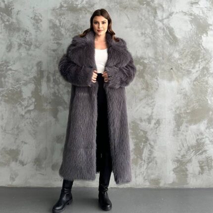 Mars Premium Antrasit Uzun Kürk