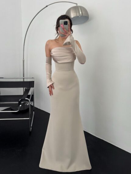 Carolina Kol Detay Taş Abiye